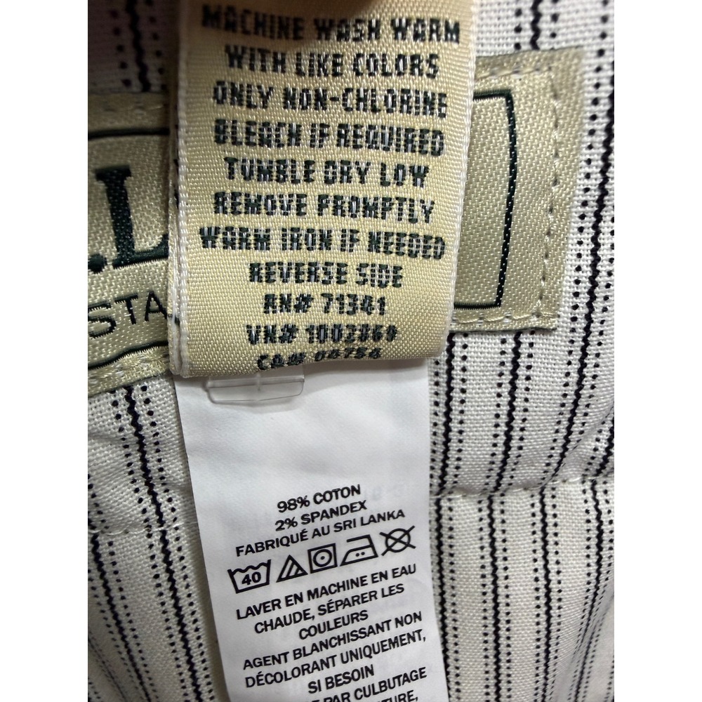 L.L.Bean Corduroy Pants Mens 38x34 (Fits 37x33) Olive 1912 Stretch Standard Fit‎ - Picture 6 of 10